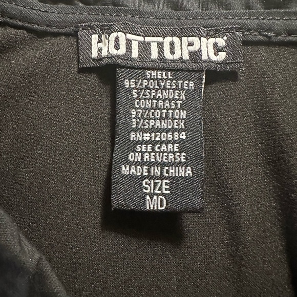 HOT TOPIC MUSHROOM ๐ LACE COLLAR TIERED BABYDOLL DRESS SIZE(M) - Picture 14 of 15